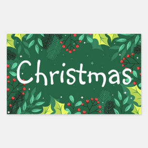 Christmas Storage Sticker Labels