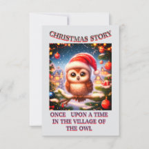 Christmas Story 3.5" x 5" Flat Thank You Card