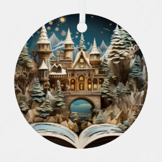 Christmas Storybook Castle Pop-Up Wonderland Metal Tree Decoration
