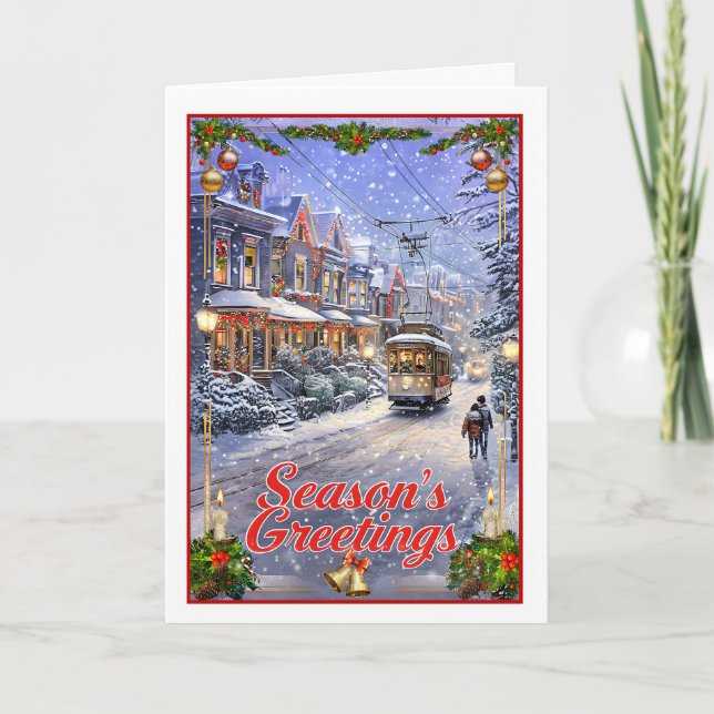 Christmas Streetcar Card (Front)