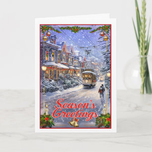 Christmas Streetcar Card