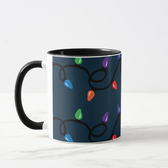 Christmas String Lights Mug (Left)