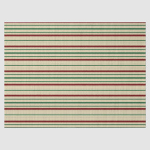 Christmas striped tissue paper