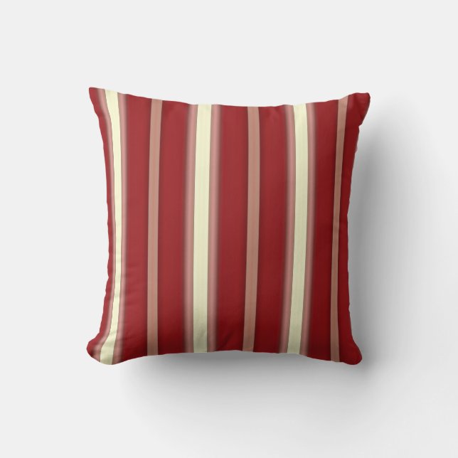 Christmas Stripes-10-Sq Throw Pillow (Front)