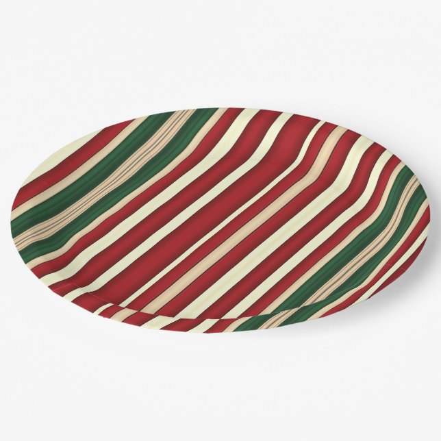 Christmas Stripes-11-Paper Plates (Angled)
