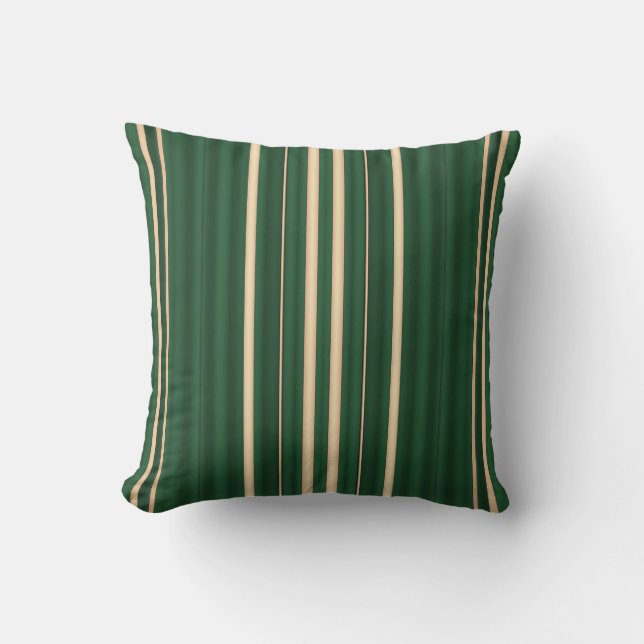 Christmas Stripes-4-Sq Throw Pillow (Front)