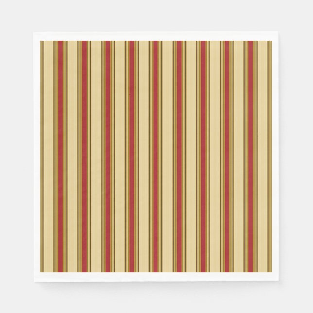 Christmas Stripes-9-Paper Napkins (Front)