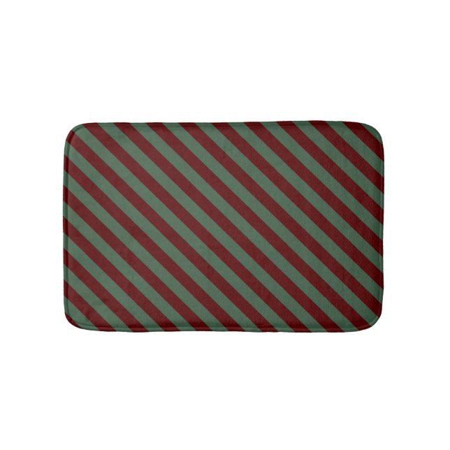 Christmas Stripes Bath Mat (Front)