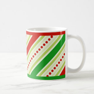 Christmas stripes mug