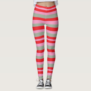 Christmas Stripes Women's Leggings
