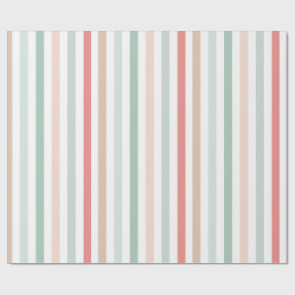 christmas stripes wrapping paper