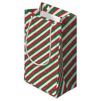 Christmas Strips Gift Bag