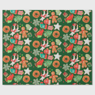 Christmas Sugar Cookie & Gingerbread Wrapping Paper