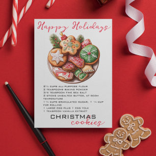 Christmas Sugar Cookie Recipe   Holiday Card