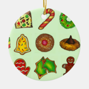 Christmas Sugar Cookies Holiday Baking Sand Tart Ceramic Tree Decoration