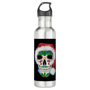 Christmas Sugar Skull 710 Ml Water Bottle
