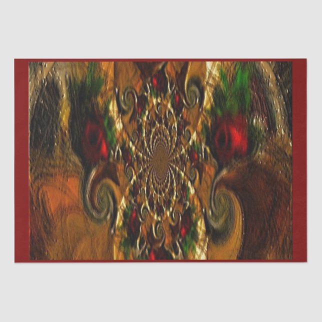 "Christmas Sun Catcher" Tissue Paper (Front)