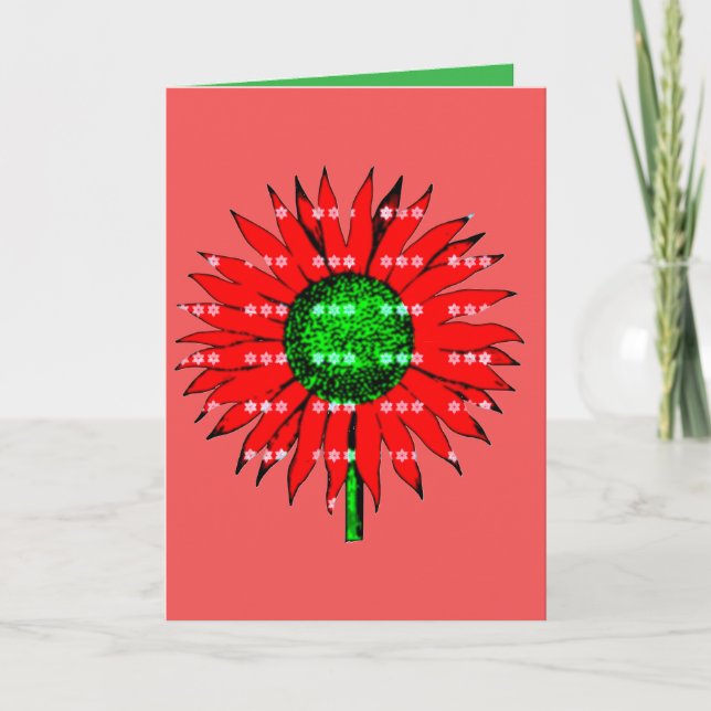Christmas Sunflower  Card (Front)