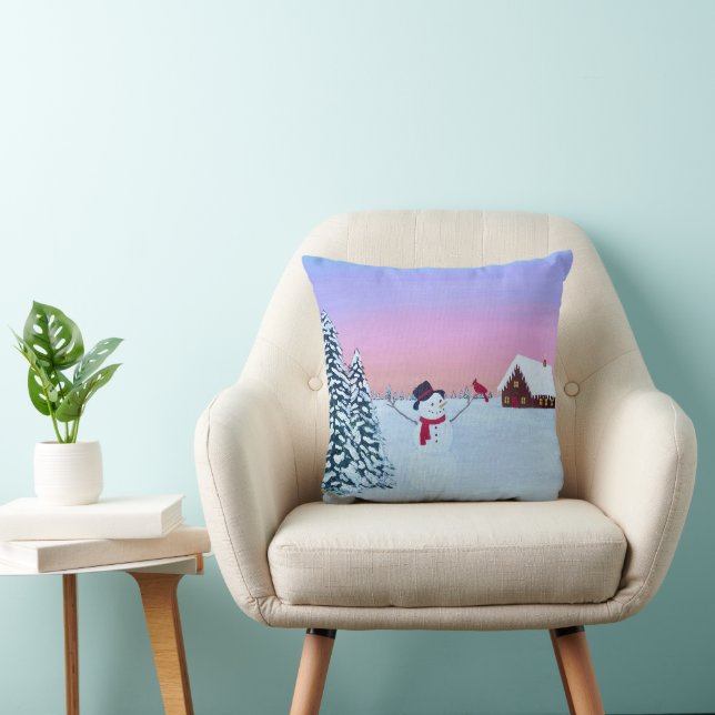 Christmas sunset cushion (Chair)
