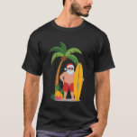 Christmas Surf Santa Beach Pineapple Vacation Surf T-Shirt<br><div class="desc">Christmas Surf Santa Beach Pineapple Vacation Surfing</div>