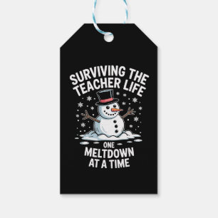 Christmas Surviving Teacher Life Meltdown Xmas Gift Tags