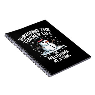 Christmas Surviving Teacher Life Meltdown Xmas Notebook