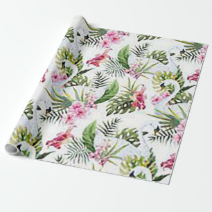 Christmas Swan Holiday Wrapping Paper 