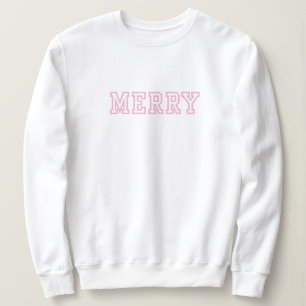 Christmas Sweater - College style pink
