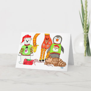 Christmas Sweater Contest Holiday Card