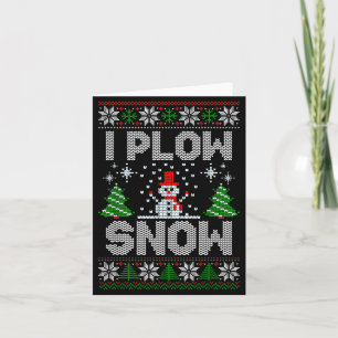 Christmas Sweater I Plow Snow Matching Couples Paj Card