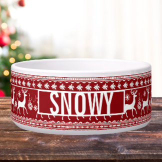 Christmas Sweater Inspired Pet Bowl