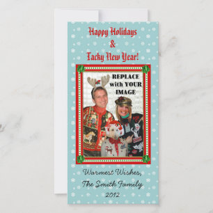 Christmas Sweater-izer Snowflake Photo Card