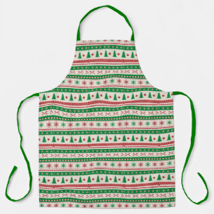 Christmas Sweater pattern All-Over Print Apron