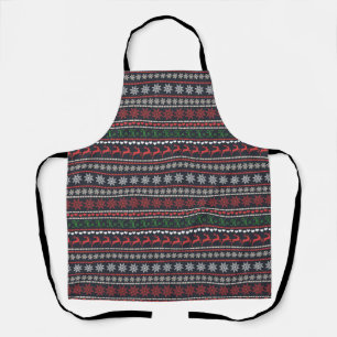 Christmas Sweater Pattern Apron