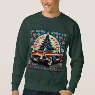 Christmas Sweatshirt Christmas Chevrolet Corvette 