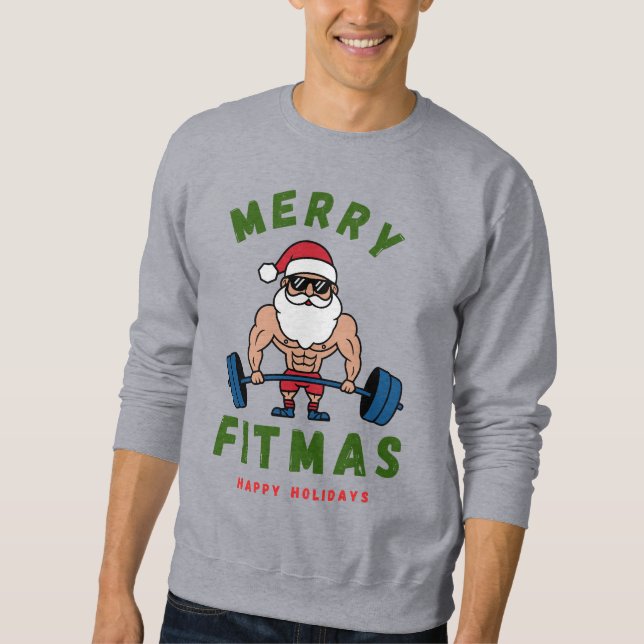 Christmas Sweatshirt, Gym fit, Sweater (Front)