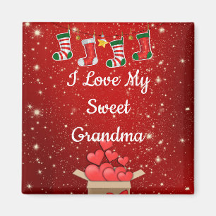 Christmas, Sweet Grandma Magnet