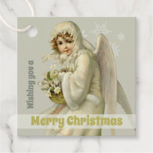 Christmas Sweet Victorian winter angel CC1189