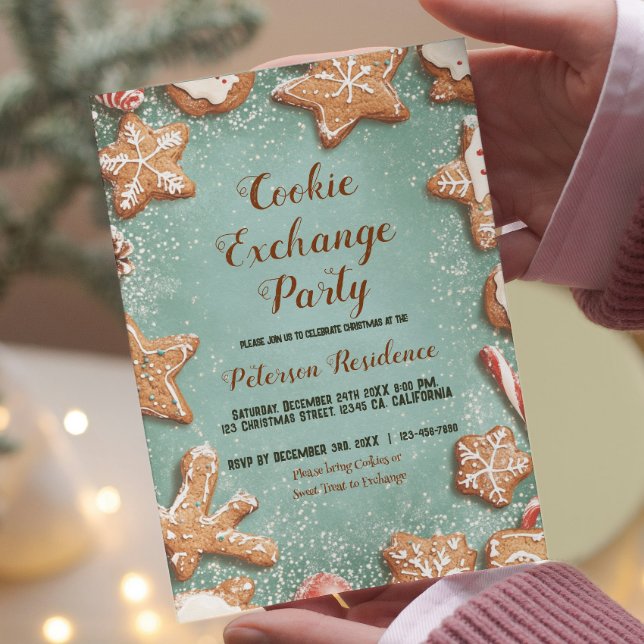 Christmas Sweets and Cookies Exchange Party Invitation (Creator Uploaded)