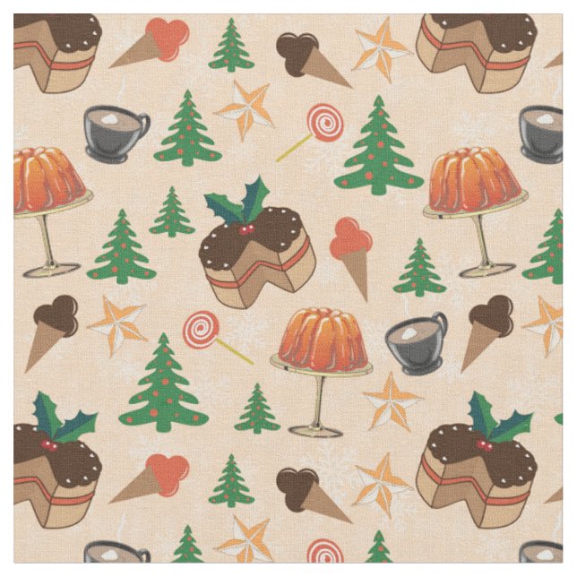 Christmas sweets fabric (Close Up)