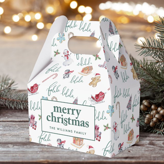 Christmas Sweets & Snowmen Favour Box (Creator Uploaded)