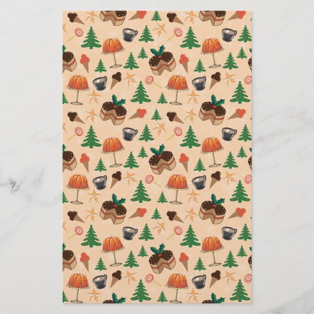 Christmas sweets stationery (Front)