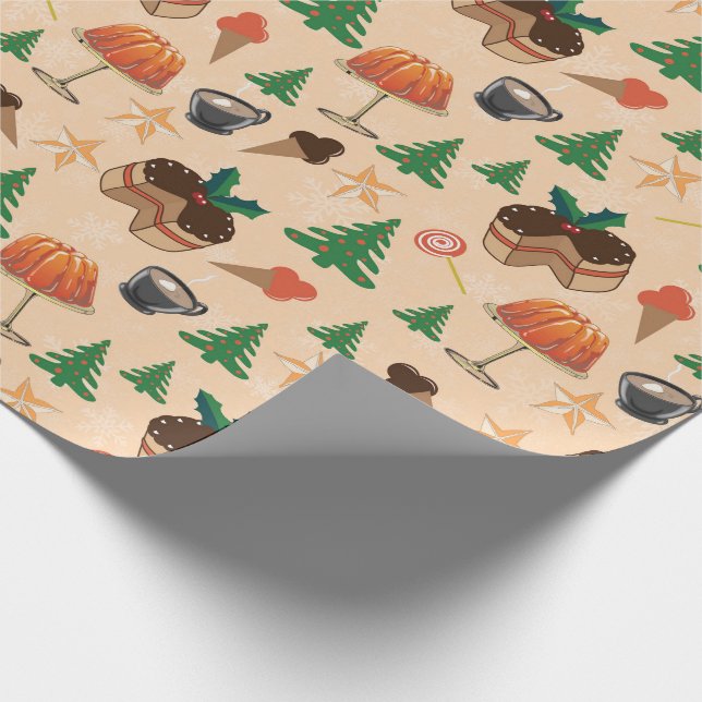 Christmas sweets wrapping paper (Corner)