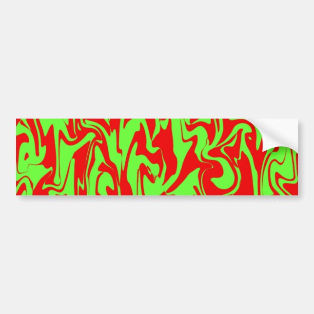 Christmas Swirl Bumper Sticker (Front)