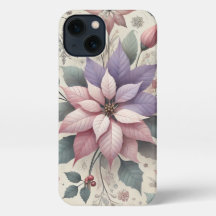 Christmas symbol flower Poinsettia iPhone case