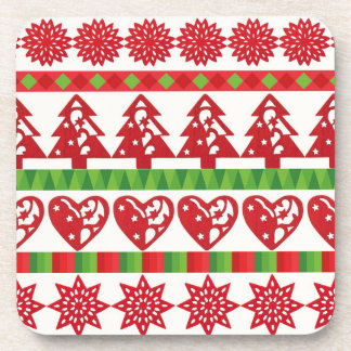 Christmas symbols coaster