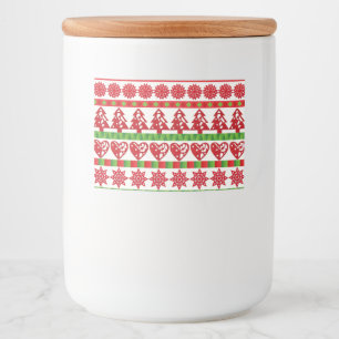 Christmas symbols food label