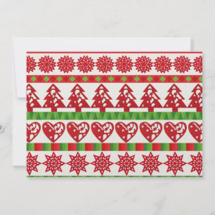 Christmas symbols invitation