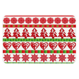 Christmas symbols magnet