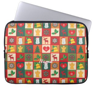 Christmas Symbols Medley Art Thunder_Cove Laptop Sleeve